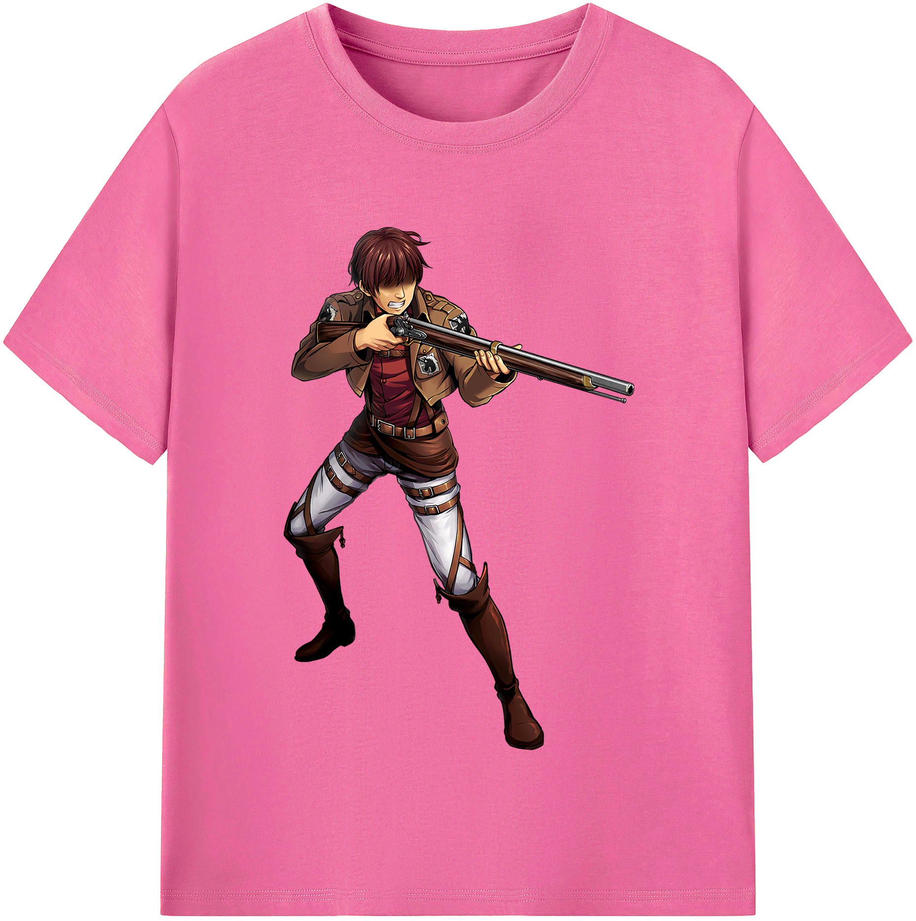 （画像用） 進撃の巨人 Attack on Titan レディースカジュアルプリントTシャツ（綿100％）